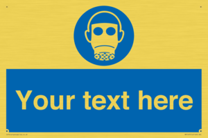 Custom Respirator Required Sign